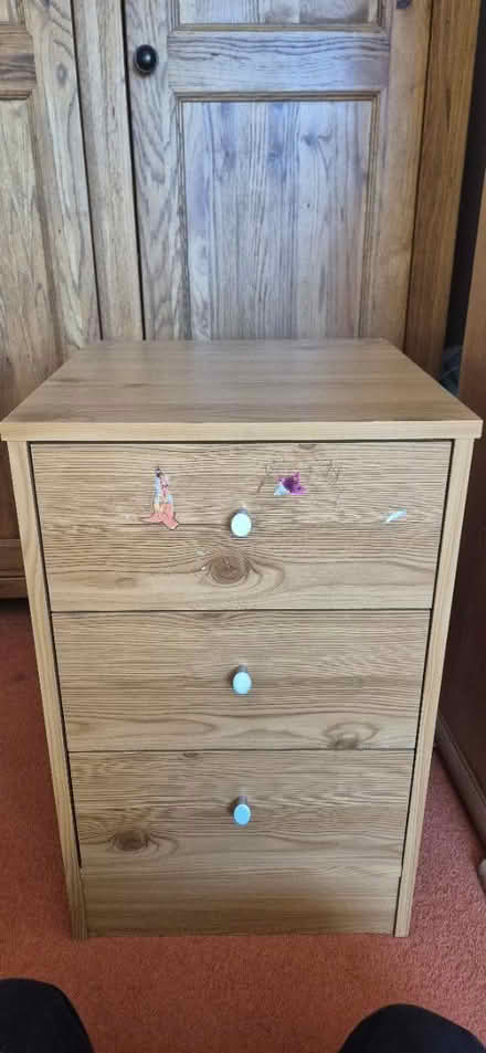 Photo of free Bedside table with drawers (DY9) #1