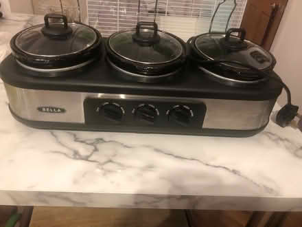 Photo of free Bella 3 pot slow cooker (BR3) #1