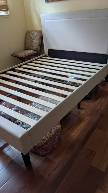 Photo of free Full size upholstered bed (Cupertino/West San Jose) #3