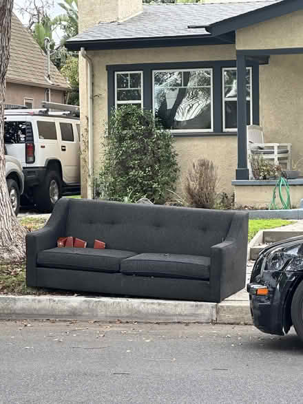 Photo of free Large Grey/Navy couch (magnolia park) #1