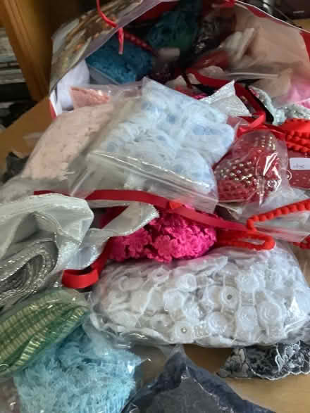 Photo of free Large bag of ribbons and trims (Holme Slack PR2) #2