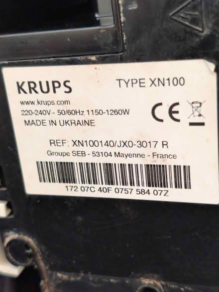 Photo of free For parts - Krups (Bear Flat, Bath BA24) #3