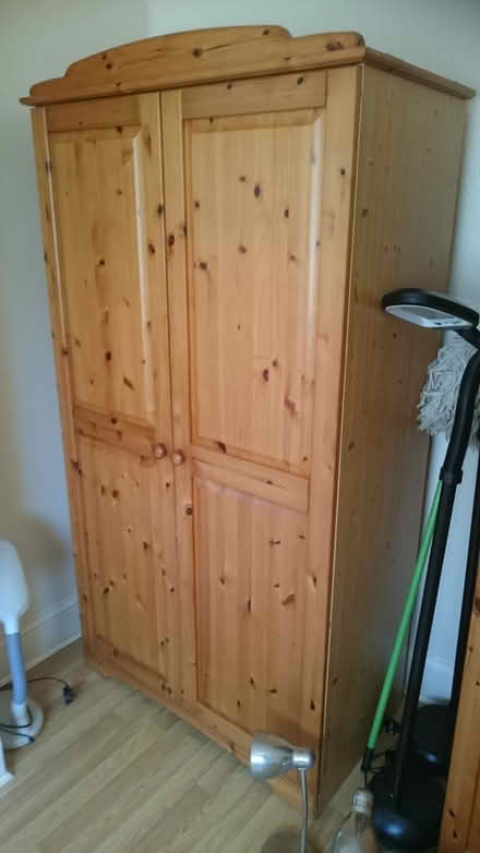 Photo of free small pine double wardrobe #2 (lowestoft) #1