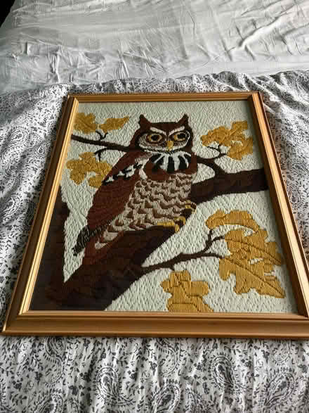 Photo of free Embroidered picture of owl (Arlesey) #1