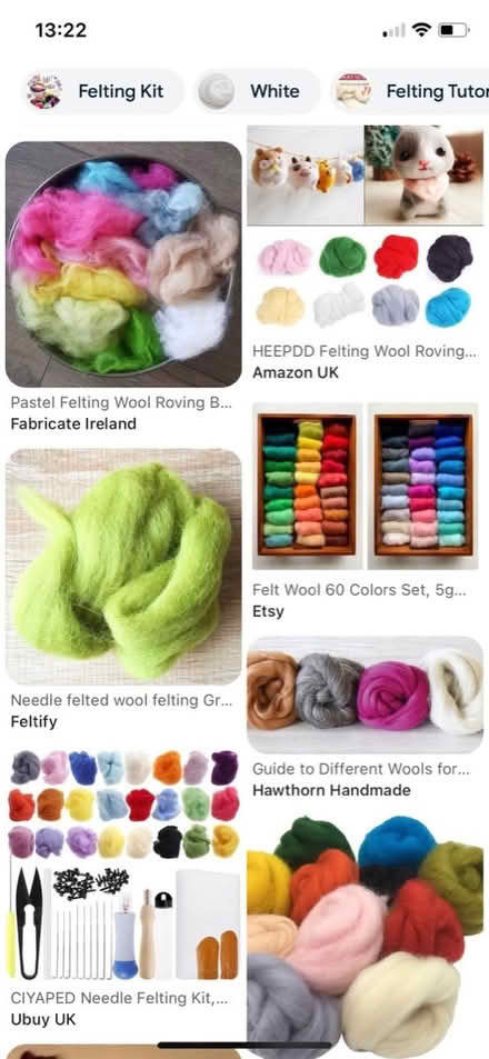Photo of Needle felting bits (wool/roving) (West Meads PO21) #1
