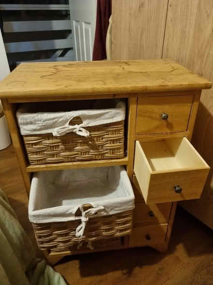 Photo of free Small unit with wicker drawers (Sunniside NE16) #2