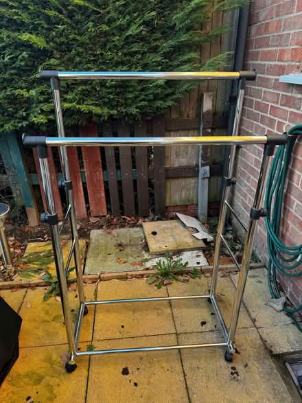 Photo of free Metal clothes rail (Mobberley WA16) #1