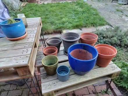 Photo of free Selection of ceramic pots (Downham) #1