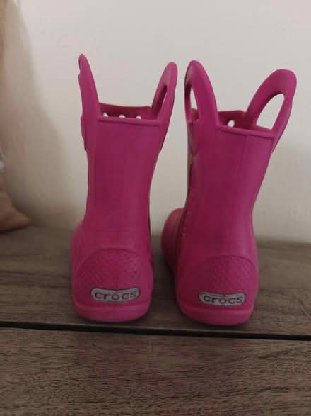 Photo of free Pink Crocs Rain Boots - 8/8T/8C (Near 92nd and Sheridan) #2