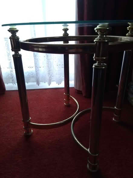 Photo of free Glass/Brass Coloured Coffee Table (Runwell SS11) #2