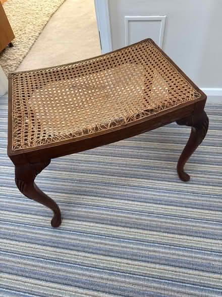 Photo of free Antique Cane Seat Stool (W13) #3