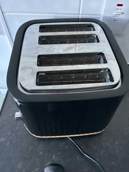 Photo of free 4 slice toaster black scandi wood (ware SG12) #1