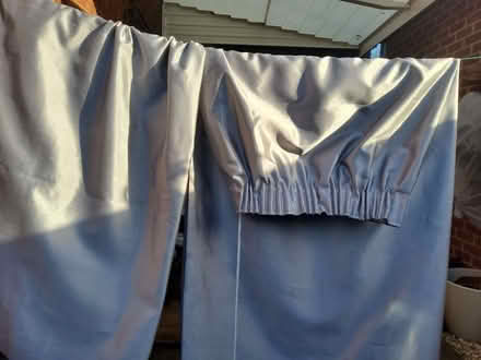 Photo of free M&S Gray Curtains w 68" × d 72" silky material & lined (Upton CH2) #3