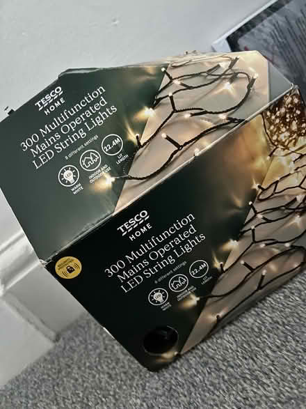 Photo of free Christmas tree lights, black cord (ware SG12) #1