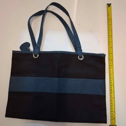 Photo of free Canvas tote bag - turquoise and black (Bernards Heath AL1) #1