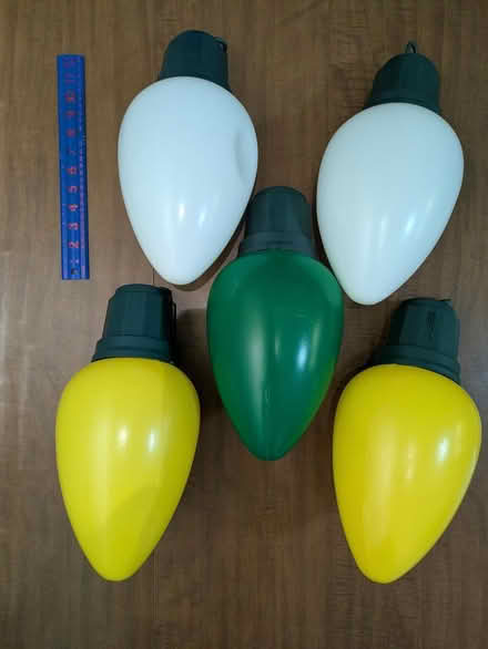 Photo of free 5 large plastic bulbs (East Somerville) #1