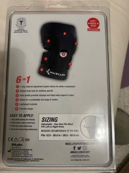 Photo of free Knee support for sport (Kilmainham) #2