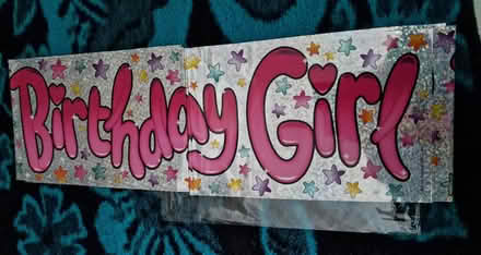 Photo of free Birthday Girl Banner (CT18) #1