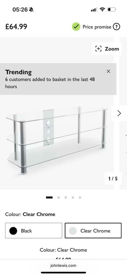 Photo of free Avf glass tv stand (Earls court SW5) #1