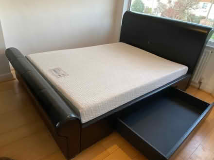 Photo of free King size bed and mattress (New Marston OX3) #2