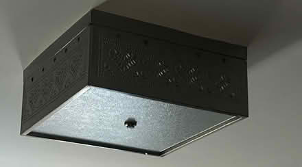 Photo of free Two Punched Tin Ceiling Lights (Peterborough.) #4