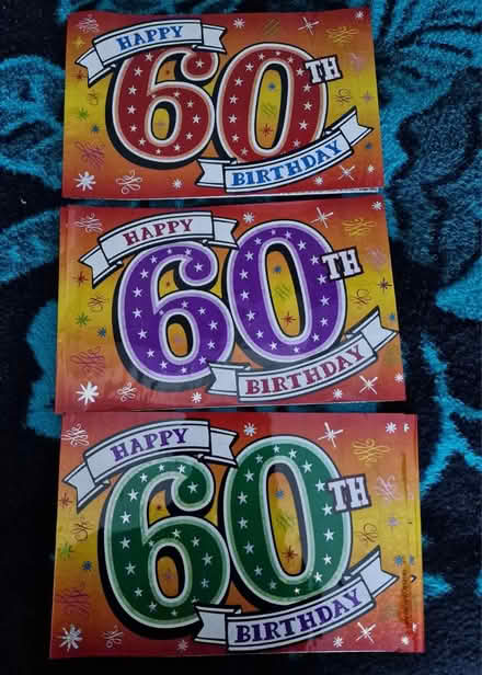 Photo of free 60th Birthday banner (CT18) #1