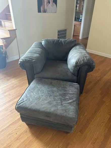 Photo of free Black leather couches (Rehoboth beach) #2