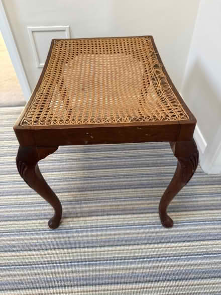 Photo of free Antique Cane Seat Stool (W13) #2