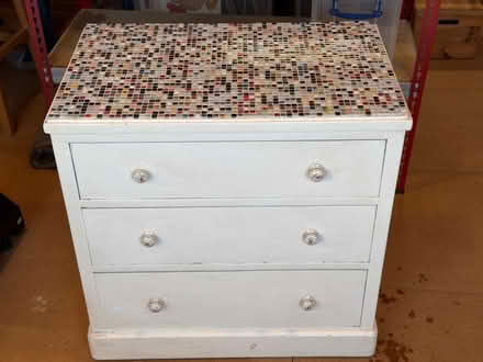 Photo of free Wooden Three Draw Chest of Drawers (Weybridge KT13) #1