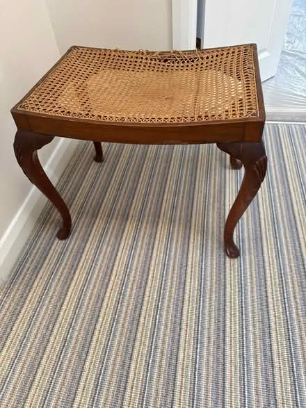 Photo of free Antique Cane Seat Stool (W13) #1