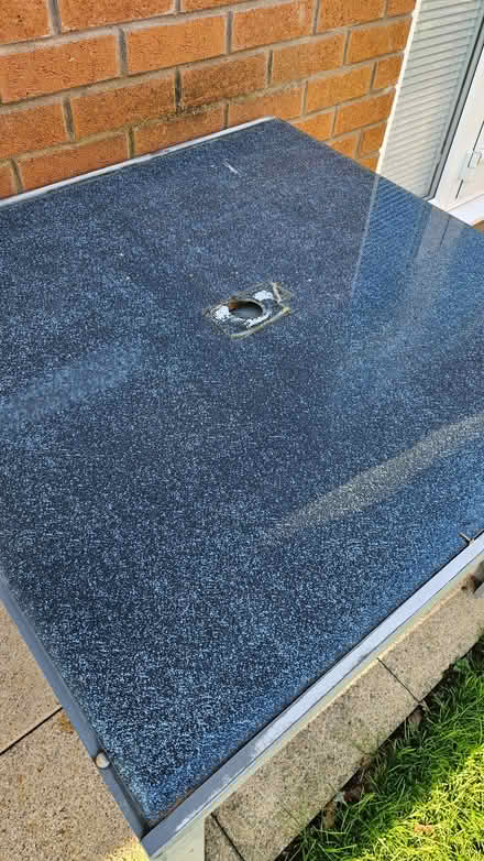 Photo of free Square glass and metal table (Littleover DE23) #3