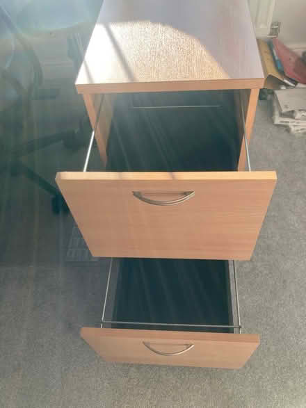 Photo of free 2 Drawer filing cabinet in wood (Carlisle CA2) #2