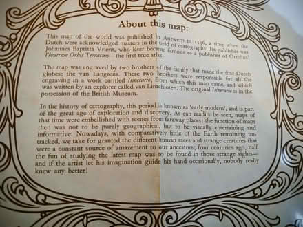 Photo of free Copy of an antique world map (Minster Lovell OX29) #1