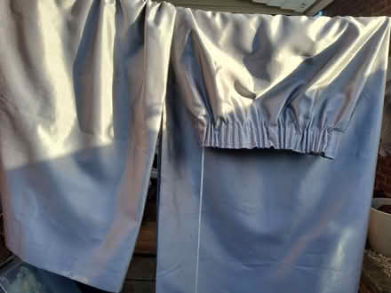 Photo of free M&S Gray Curtains w 68" × d 72" silky material & lined (Upton CH2) #1