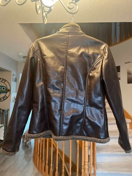 Photo of free Pleather brown jacket (North Brampton) #2