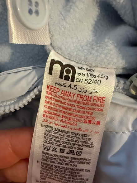 Photo of free Baby blue snowsuit (Carshalton) #2