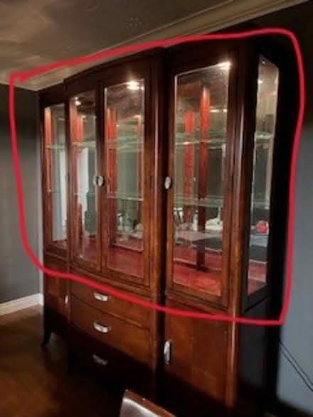 Photo of free Buffet hutch, dark cherry colour (cambridge west side) #1