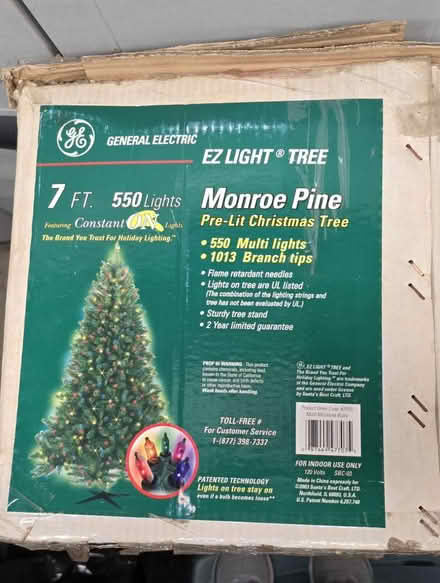 Photo of free 7' tall artificial Christmas tree (Streamwood) #1
