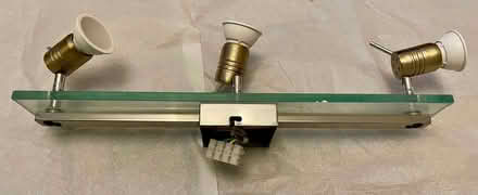 Photo of free Glass & chrome 3 adjustable spot ceiling lights (Heswall CH60) #1