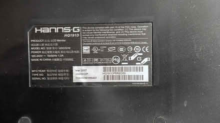 Photo of free 19" square monitor with speakers (Malvern Link Top WR14) #2