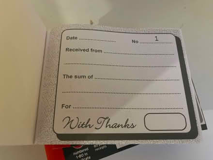 Photo of free 3 new receipt books (Worle BS22) #2