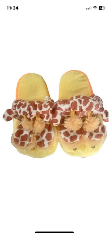 Photo of free Giraffe Slippers Age 5-10 Size 1-3 (Whetstone N20) #1