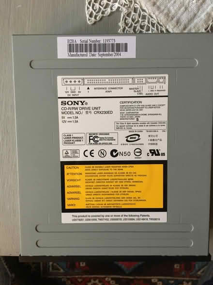 Photo of free Sony CD-RW Drive Unit (Townsend AL3) #1