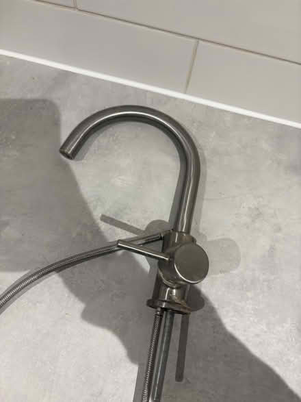 Photo of free Brushed stainless steel mixer tap (Cottonmill, St Albans, AL1) #1