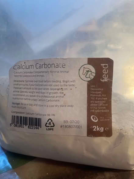 Photo of free Calcium carbonate (Chalk Farm NW1) #1