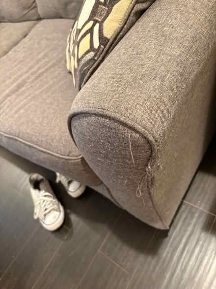 Photo of free Gray couch (Campbell) #2