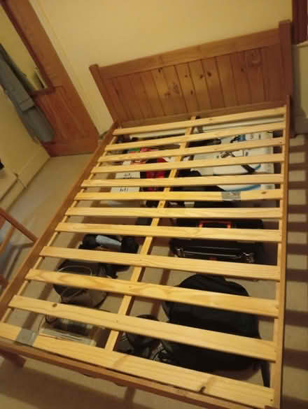 Photo of free Wooden Double Bed Frame (Primrose, Lancaster LA1) #2