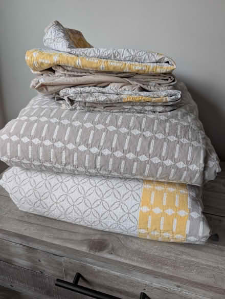 Photo of free West elm king size bedding (20910) #1