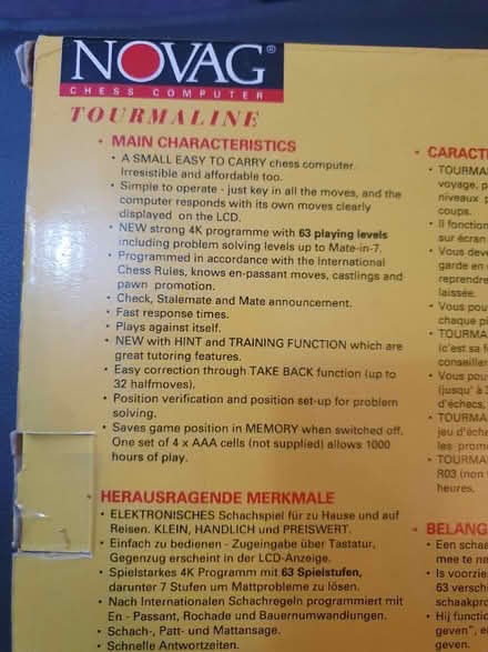 Photo of free Novag Chess Computer (Beckton E6) #4