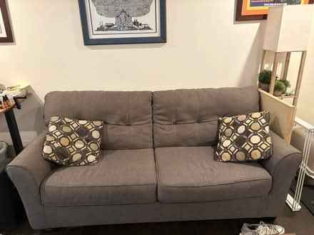 Photo of free Gray couch (Campbell) #1